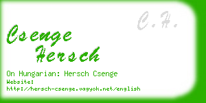 csenge hersch business card